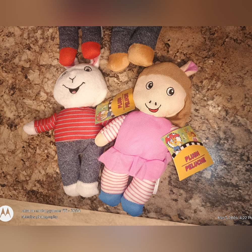 Kids Toy Arthur DW Custom Kids Plush Characters Doll Set - Picture 2 of 4